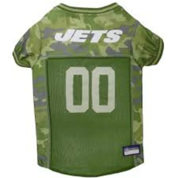 NFL New York Jets Camouflage Dog Jersey, Small. - CAMO - Picture 1 of 1
